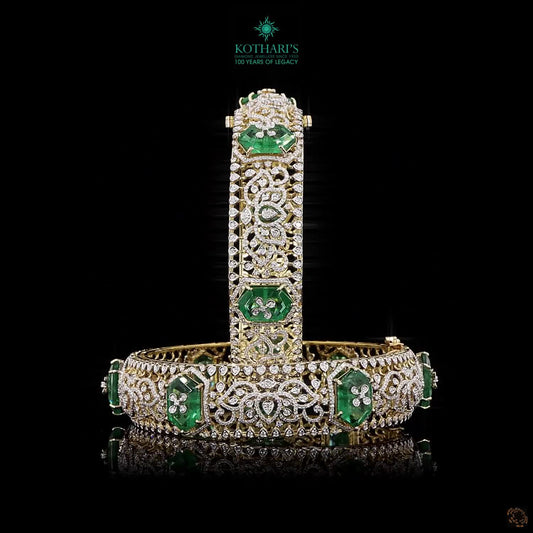 Emerald Diamond Bangles