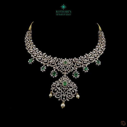Emerald & Ruby Diamond Necklace