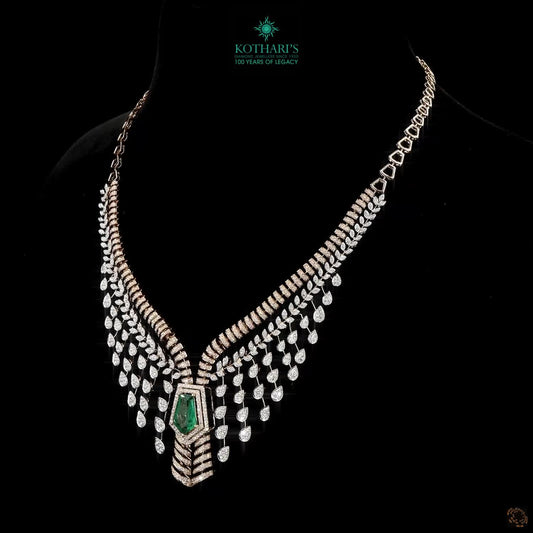 Vintage-Inspired Emerald & Diamond Statement Necklace