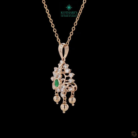 Emerald Diamond Pendant