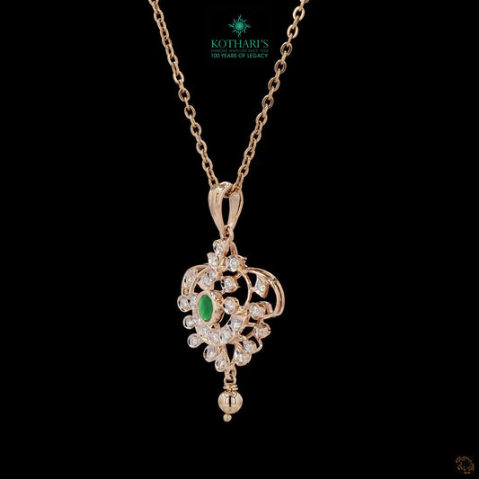 Emerald Diamond Pendant