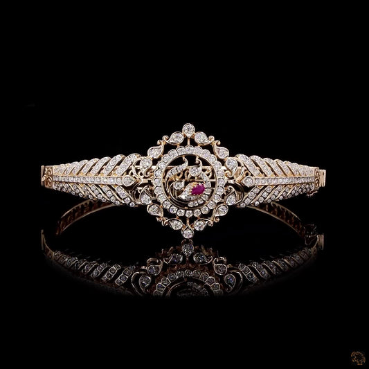 Ruby Diamond Bracelet in 18KT Rose Gold