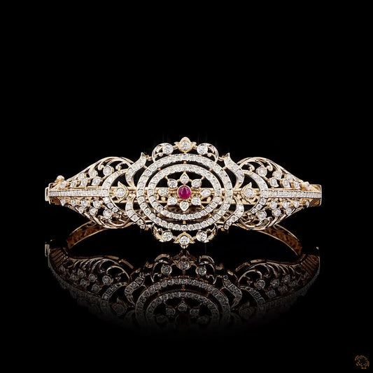 Ruby Diamond Bracelet in 18KT Rose Gold