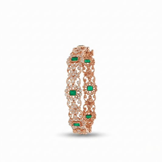 18KT Diamond Classic Single Bangle