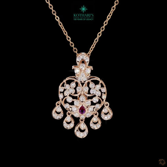 Ruby Diamond Pendant