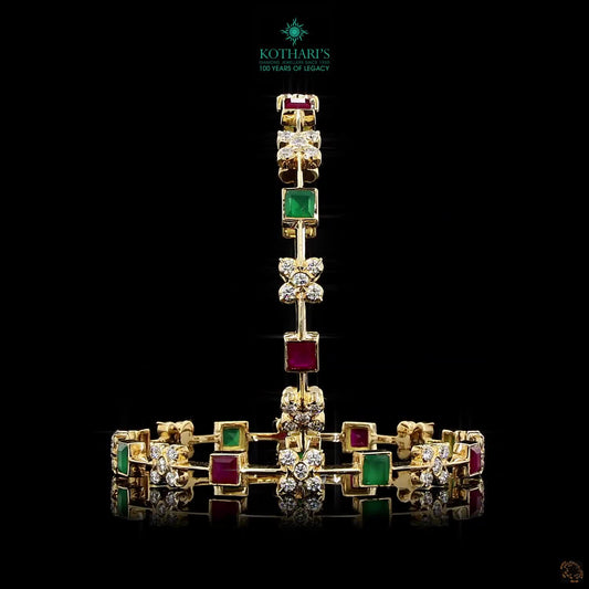 Emerald & Ruby Diamond Bangles