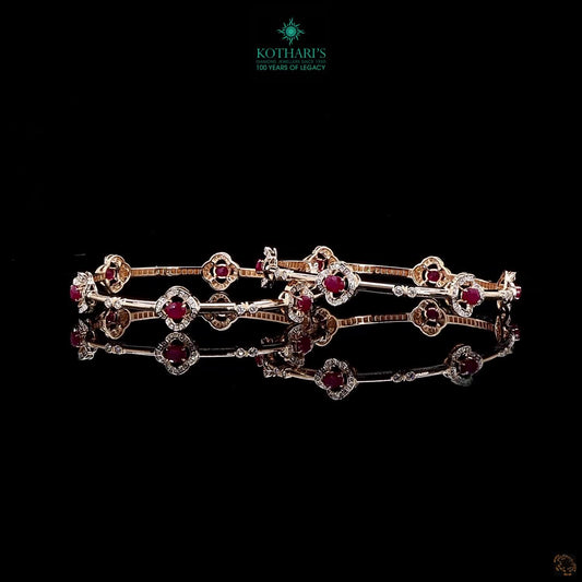 Ruby Diamond Bangles