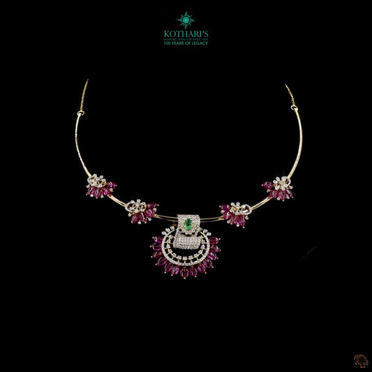 Emerald & Ruby Diamond Necklace