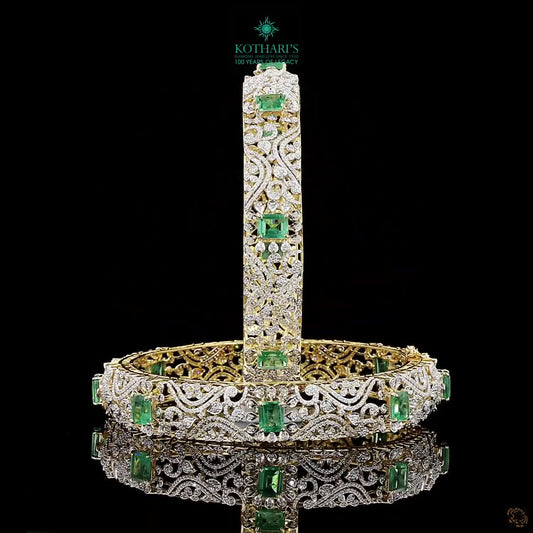 Emerald Diamond Bangles