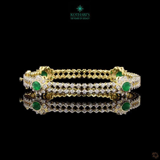 Emerald Diamond Bangles
