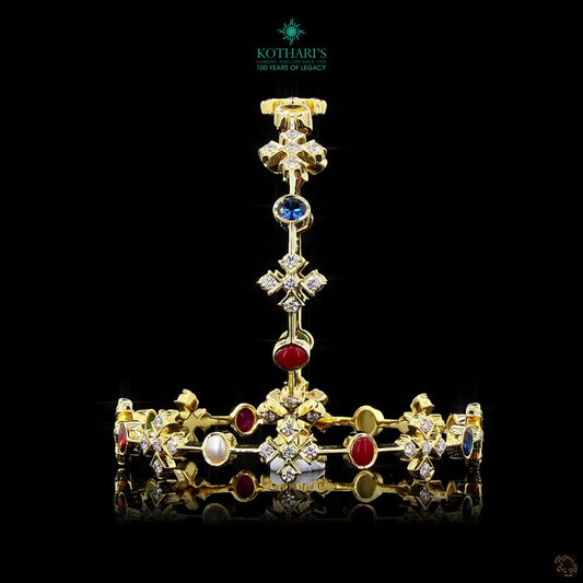 Navratna Stone Diamond Bangles