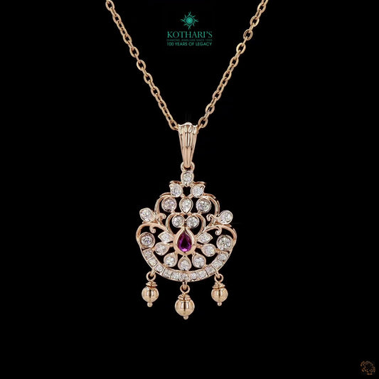 Ruby Diamond Pendant