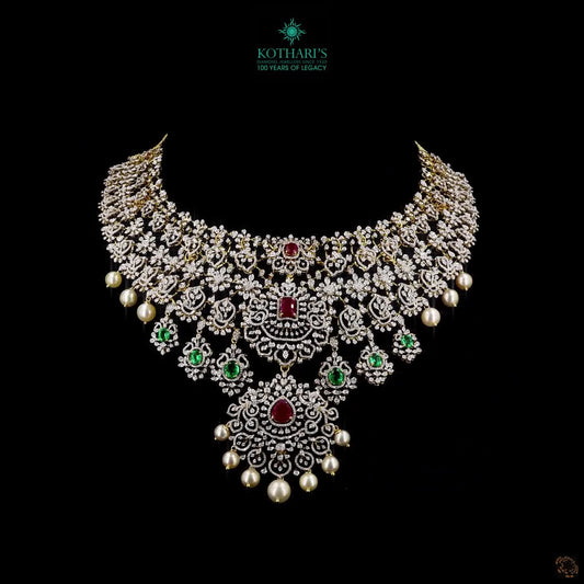 Emerald & Ruby Diamond Necklace