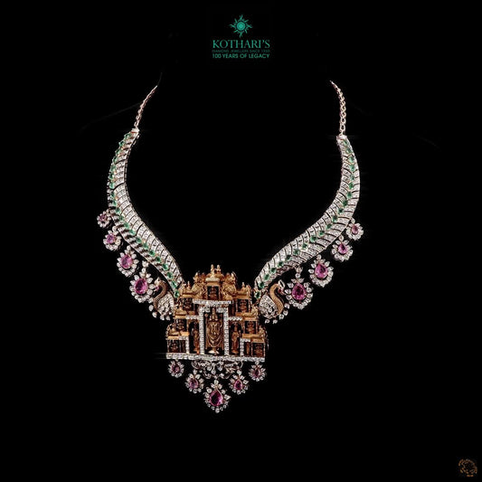 Emerald Beads & Ruby Diamond Necklace