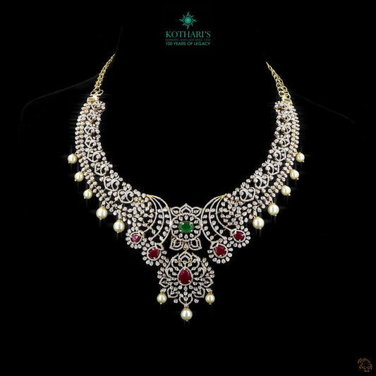 Emerald & Ruby Diamond Necklace