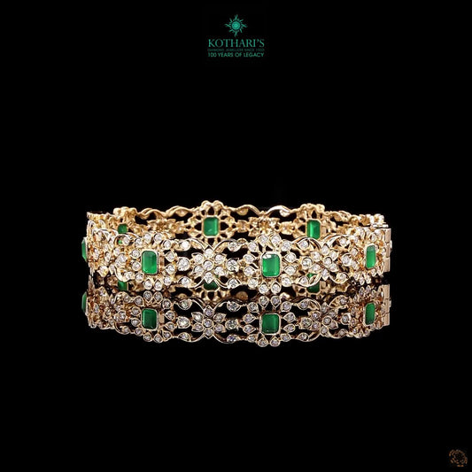 Emerald Diamond Bangles