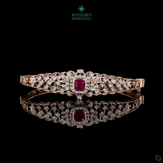 Ruby Diamond Bracelet in 18KT Rose Gold