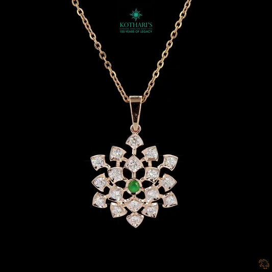 Emerald Diamond Pendant