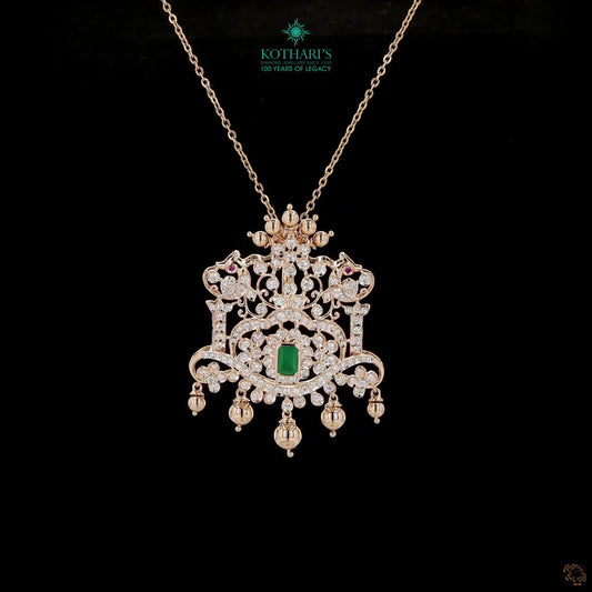 Emerald & Ruby Diamond Pendant