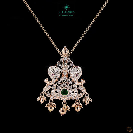 Emerald & Ruby Diamond Pendant