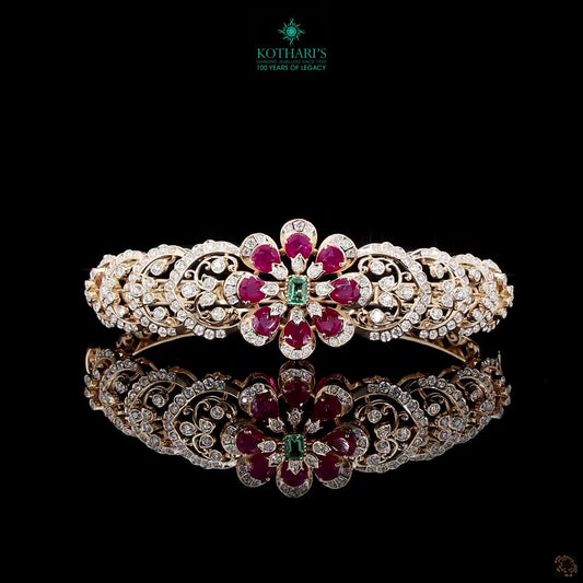 Emerald & Ruby Diamond Bracelet
