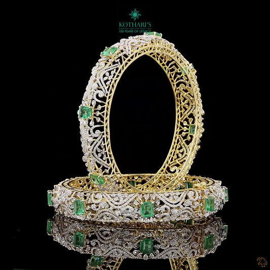 Emerald Diamond Bangles