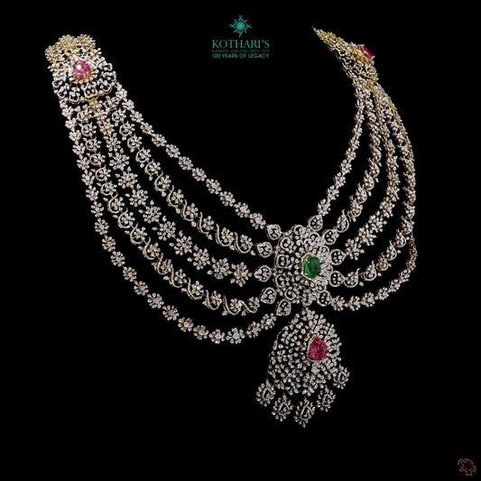 Emerald & Pink Diamond Necklace
