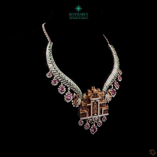 Emerald Beads & Ruby Diamond Necklace