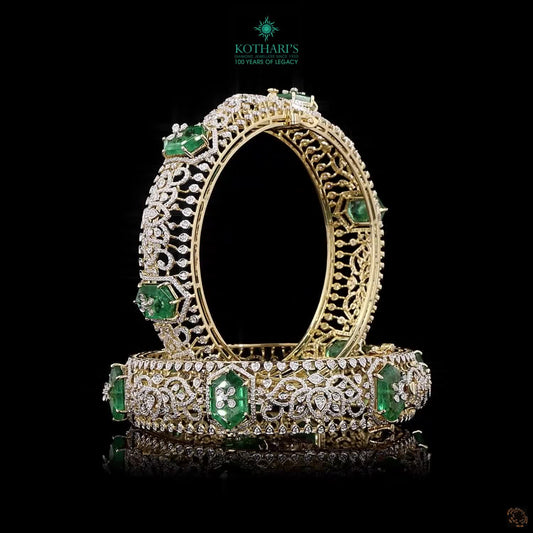 Emerald Diamond Bangles