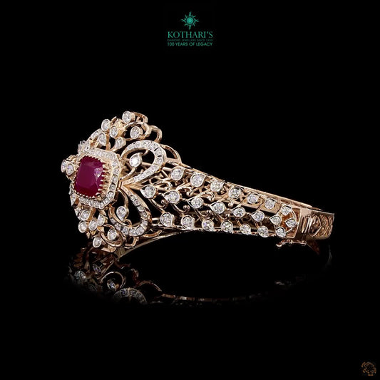 Ruby Diamond Bracelet in 18KT Rose Gold