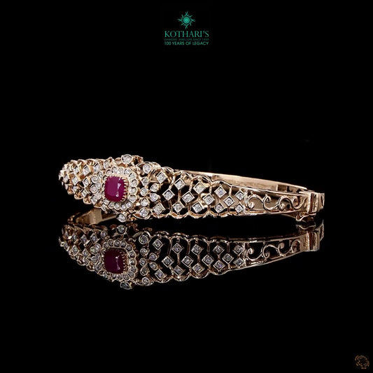 Ruby Diamond Bracelet in 18KT Rose Gold