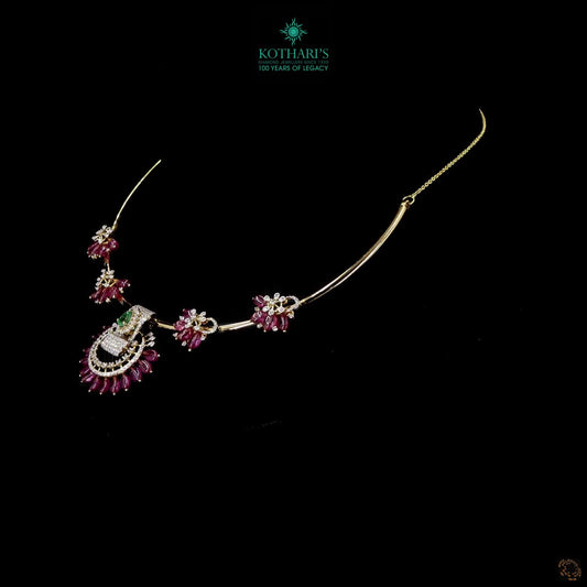 Emerald & Ruby Diamond Necklace