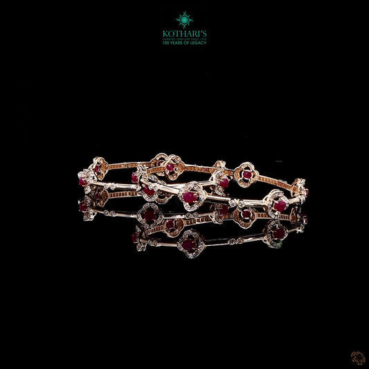 Ruby Diamond Bangles