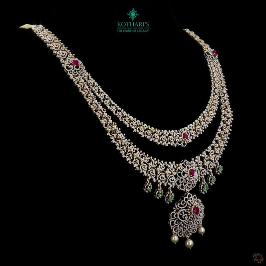 Emerald & Ruby Diamond Necklace