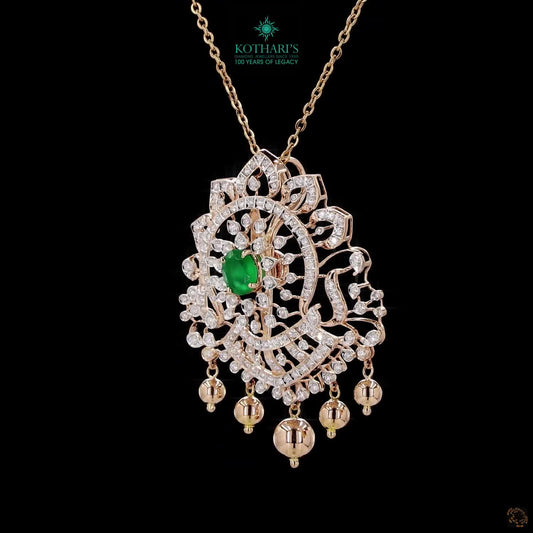 Emerald & Ruby Diamond Pendant