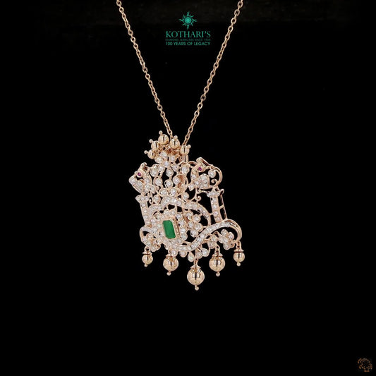 Emerald & Ruby Diamond Pendant