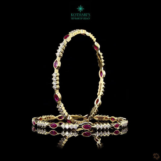 Ruby Diamond Bangles