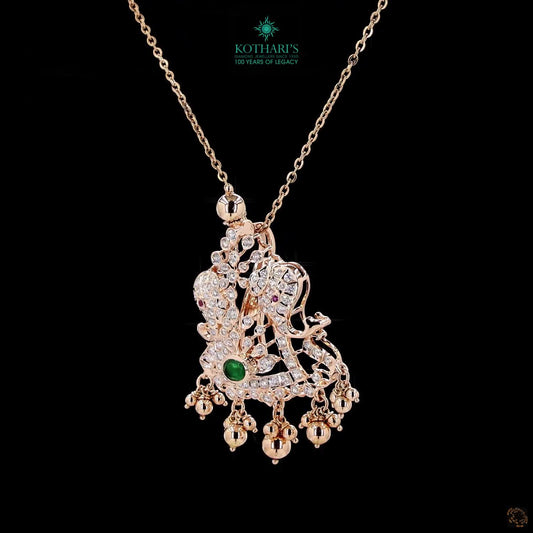 Emerald & Ruby Diamond Pendant