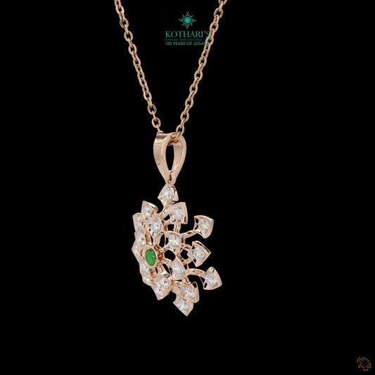 Emerald Diamond Pendant