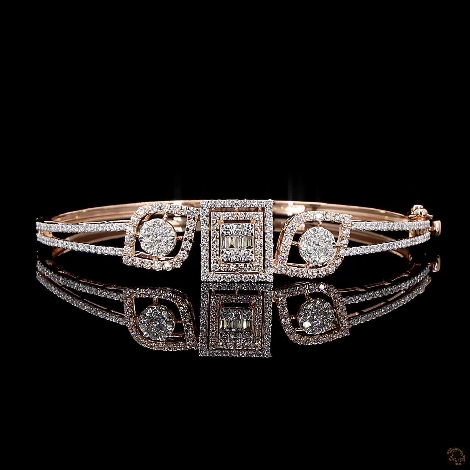 Diamond Bracelet in 18KT Rose Gold