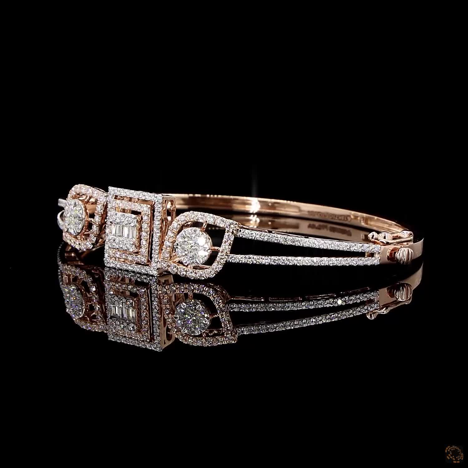 Diamond Bracelet in 18KT Rose Gold