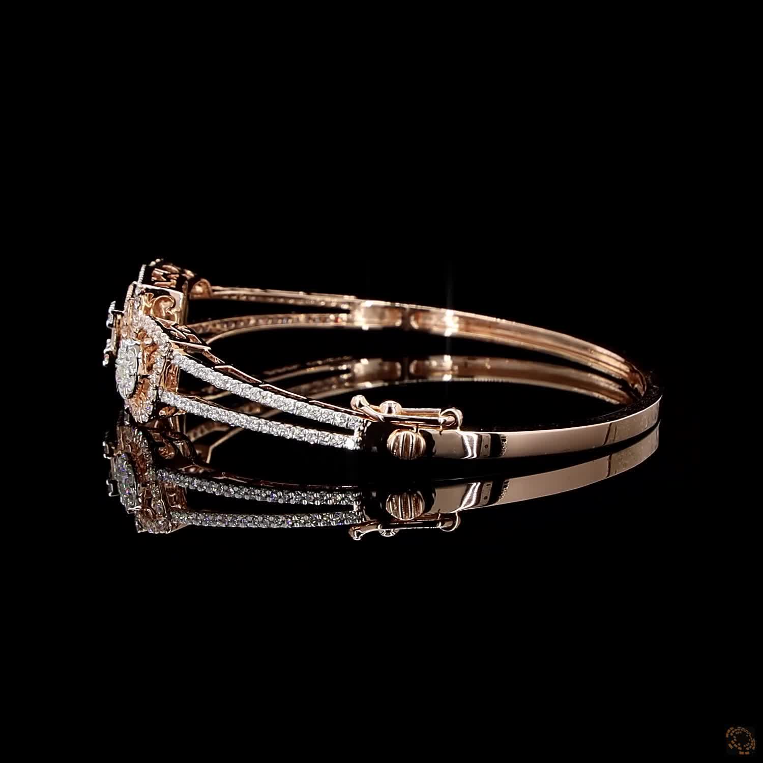 Diamond Bracelet in 18KT Rose Gold