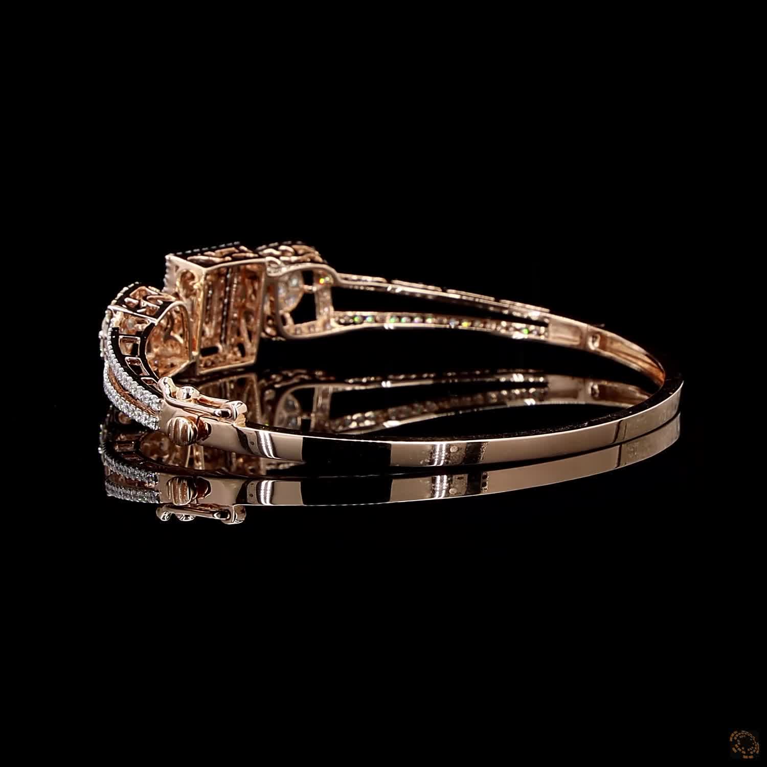 Diamond Bracelet in 18KT Rose Gold