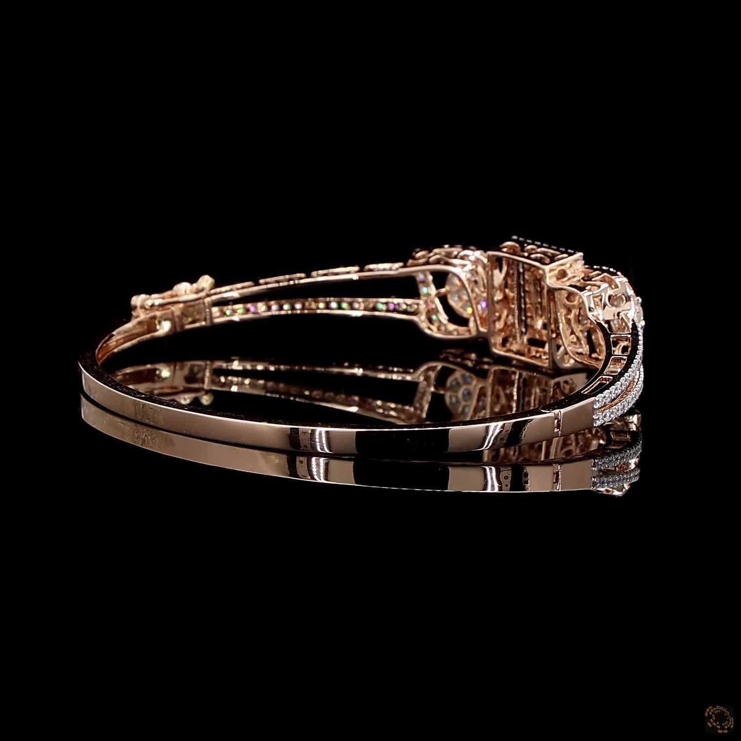 Diamond Bracelet in 18KT Rose Gold