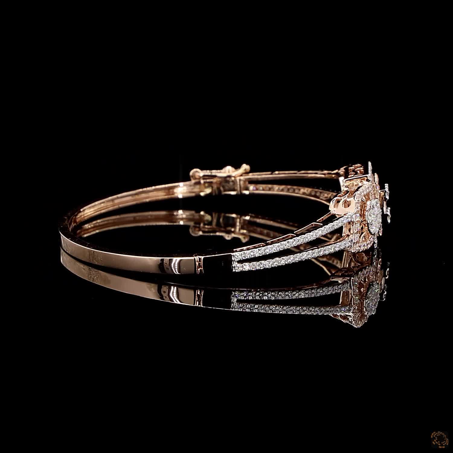 Diamond Bracelet in 18KT Rose Gold