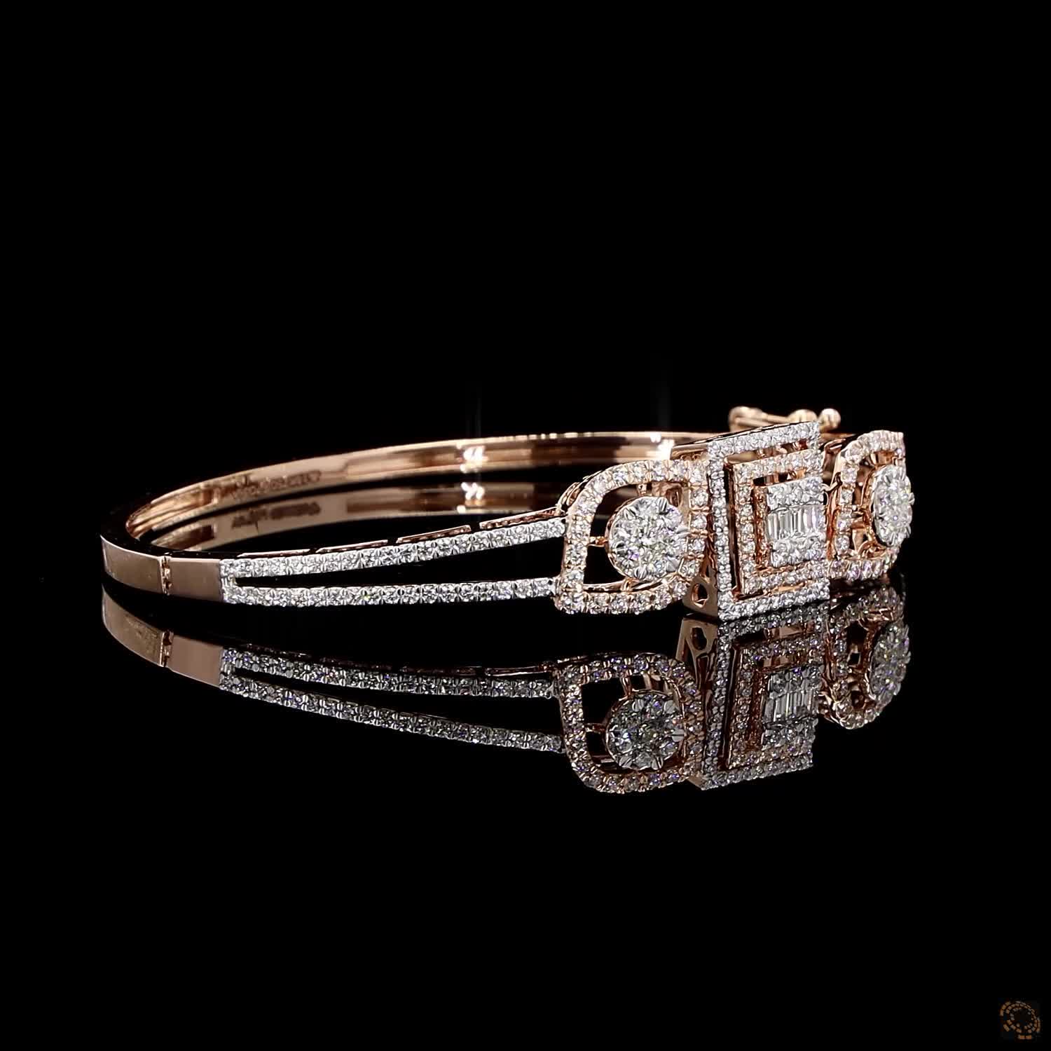 Diamond Bracelet in 18KT Rose Gold