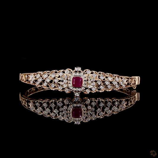 Ruby Diamond Bracelet in 18KT Rose Gold
