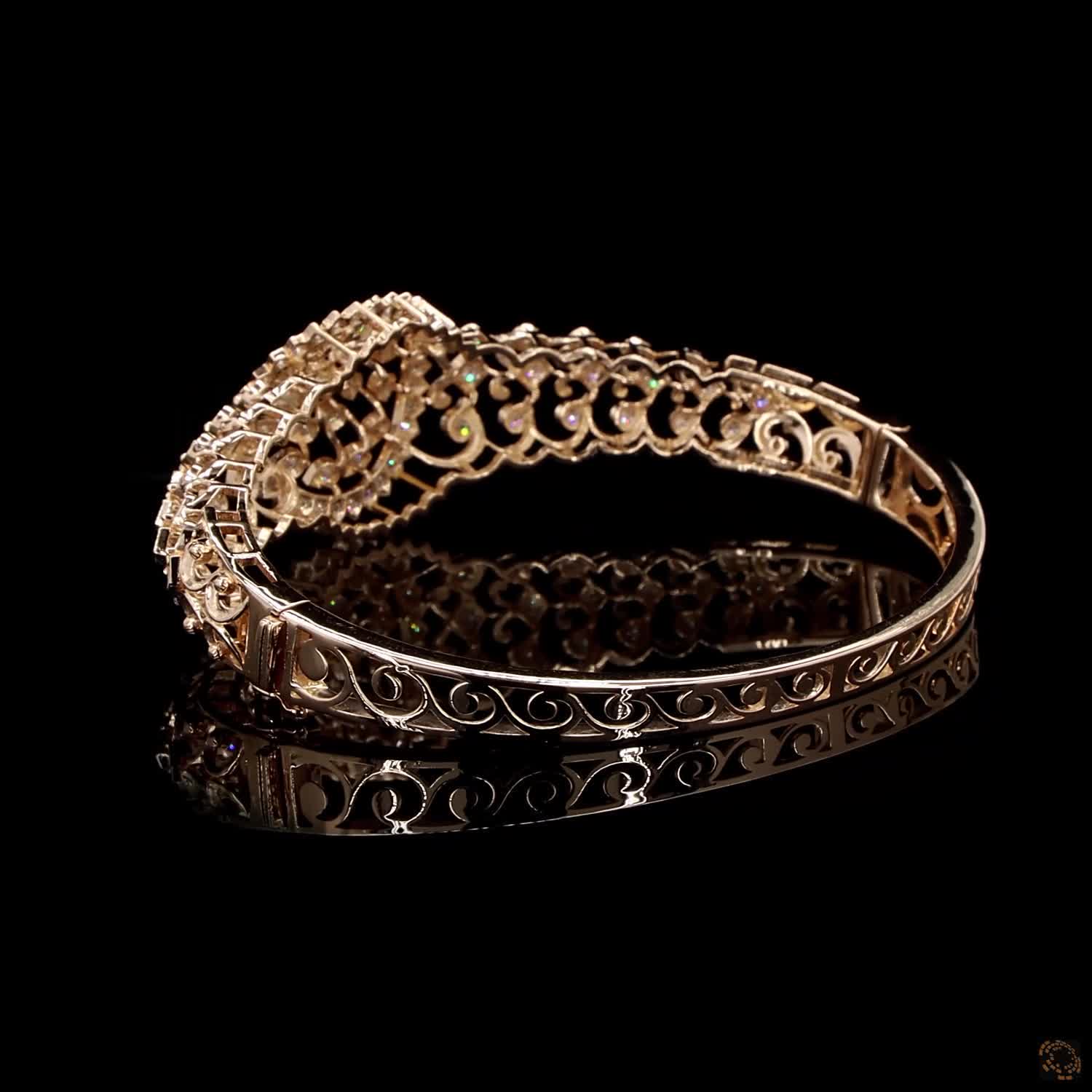 Pearl Diamond Bracelet in 18KT Rose Gold