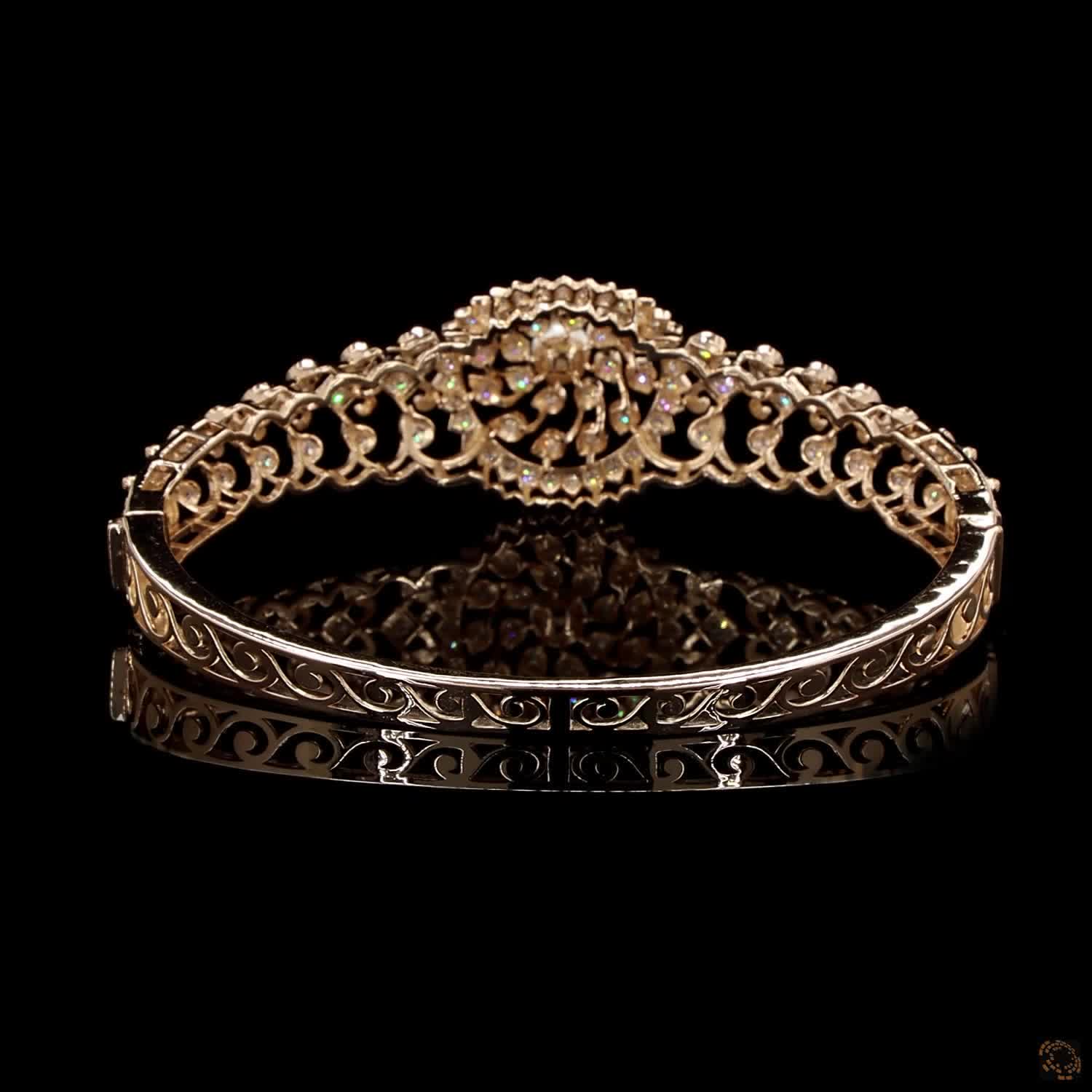 Pearl Diamond Bracelet in 18KT Rose Gold