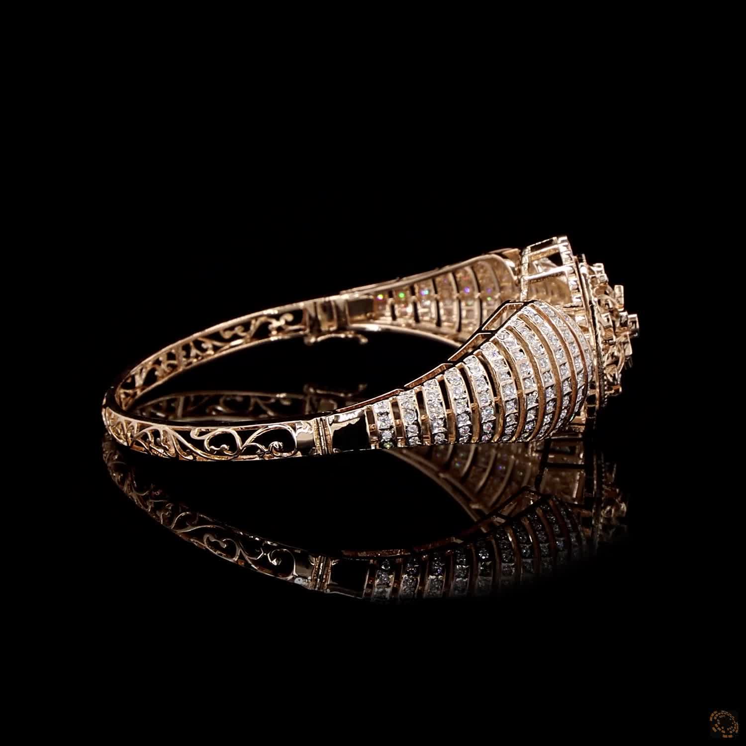 Diamond Bracelet in 18KT Rose Gold